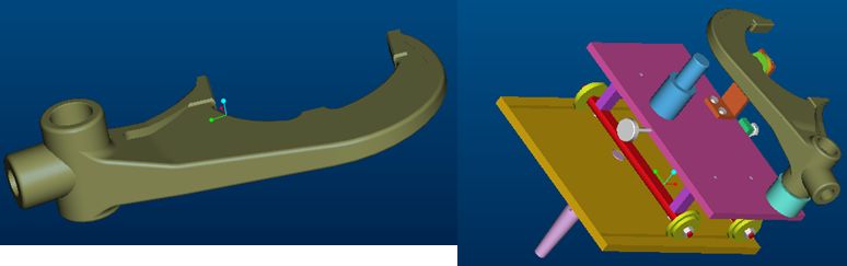 變速箱撥叉組合高頻淬火工裝的設計(圖4)