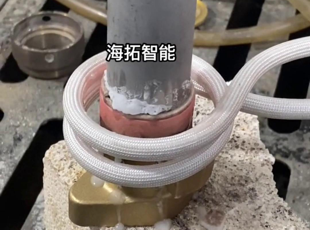 不銹鋼跟銅管焊接,利用高頻釬焊,簡(jiǎn)單高效 高頻焊接機(jī)