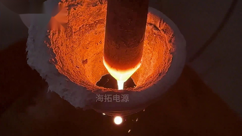 40KW的超高頻感應加熱設備，頻率800Khz，用于加熱滴熔淬火熱處理